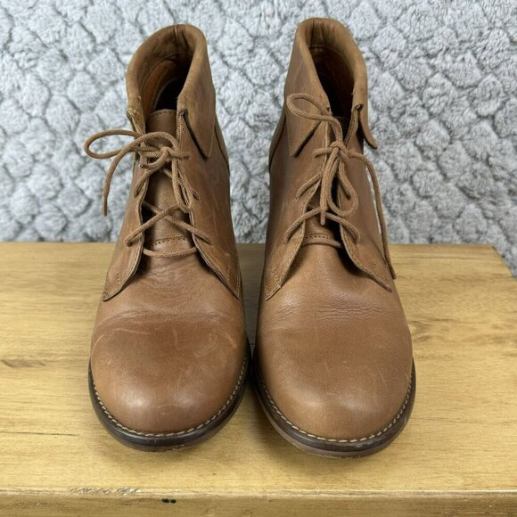 Steve Madden Womens Brown Leather Ankle Boots Size‎ 6 - Picture 3 of 11